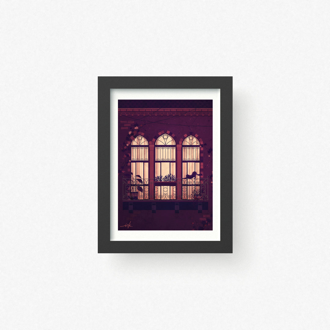 Art Print // Midnight Stroll