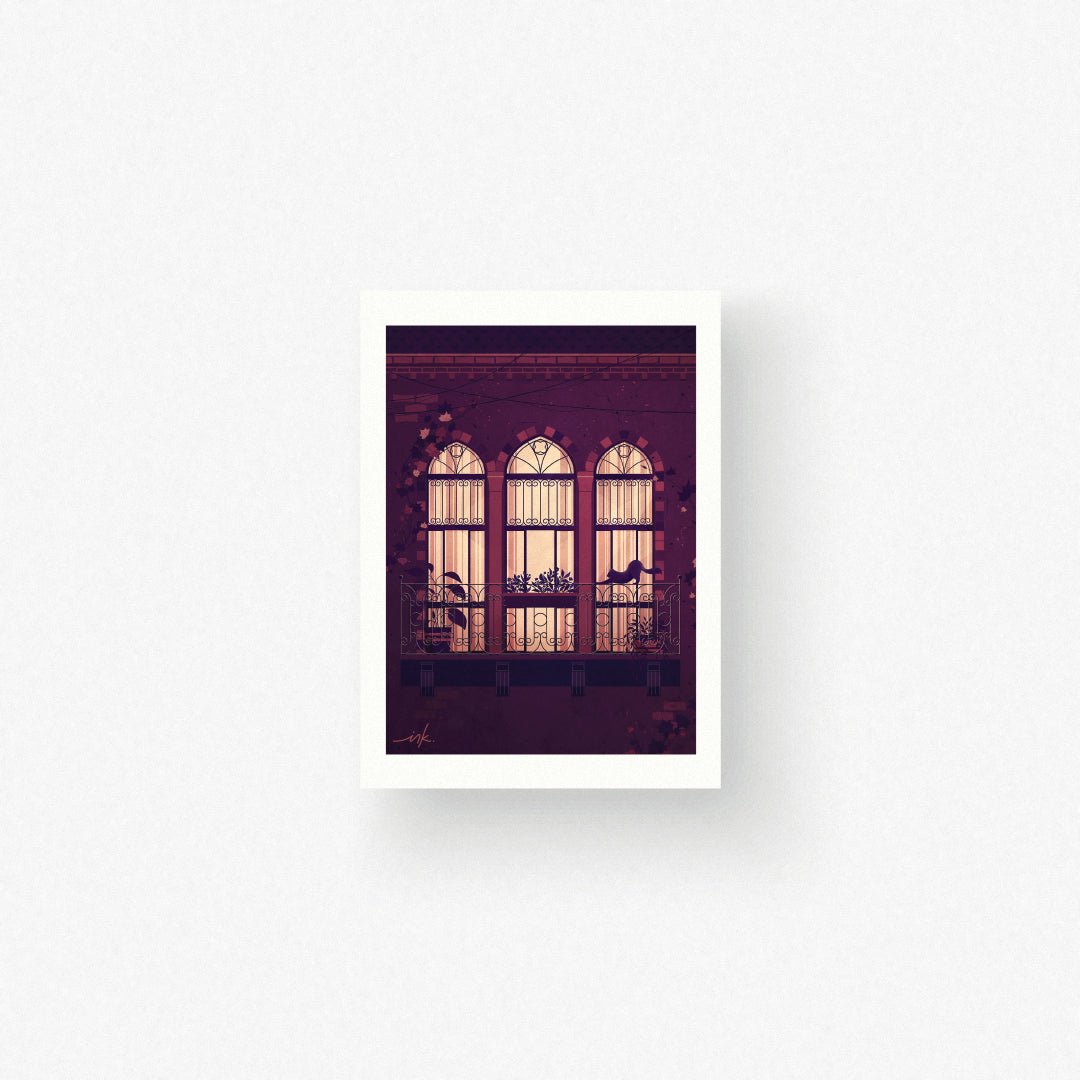 Art Print // Midnight Stroll