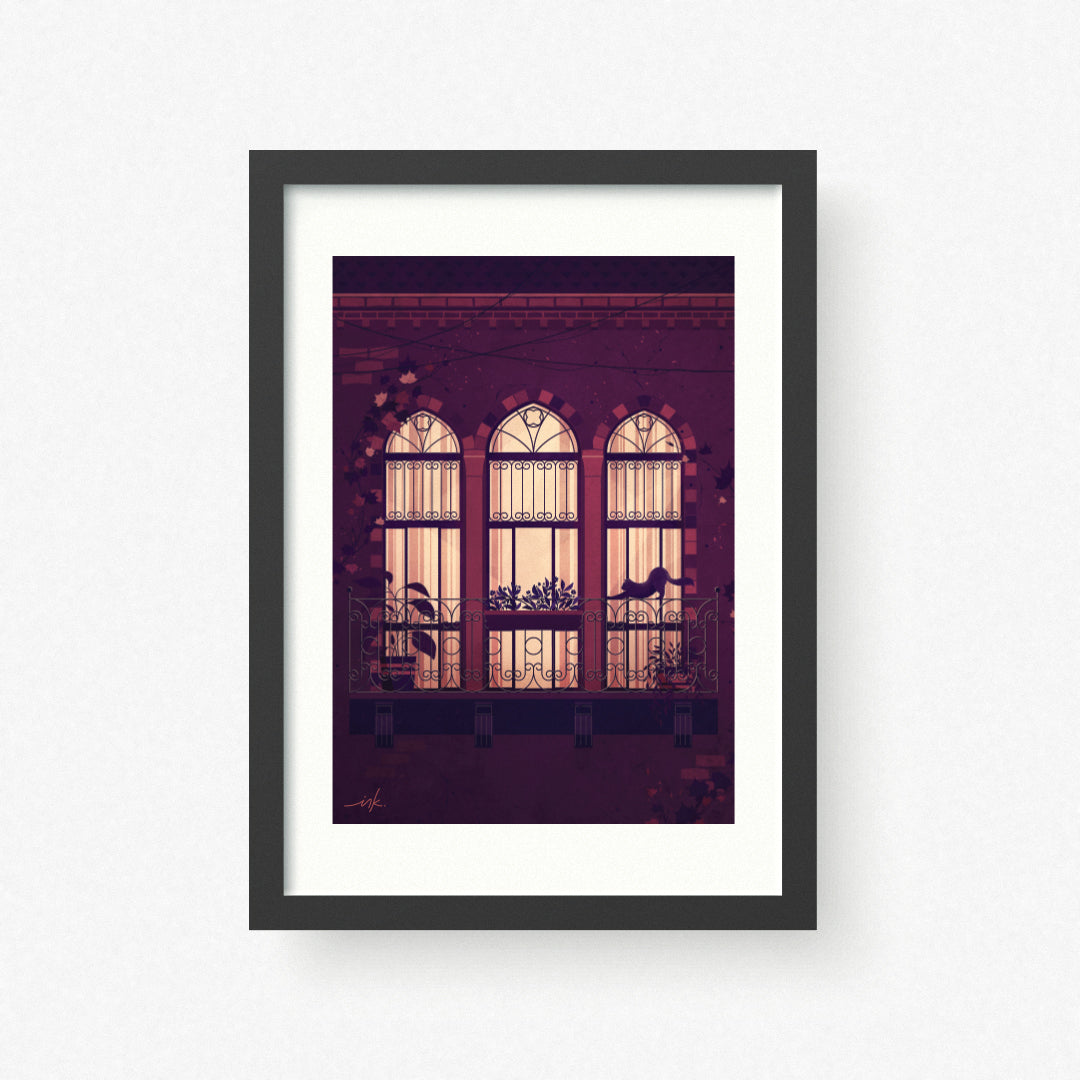 Art Print // Midnight Stroll