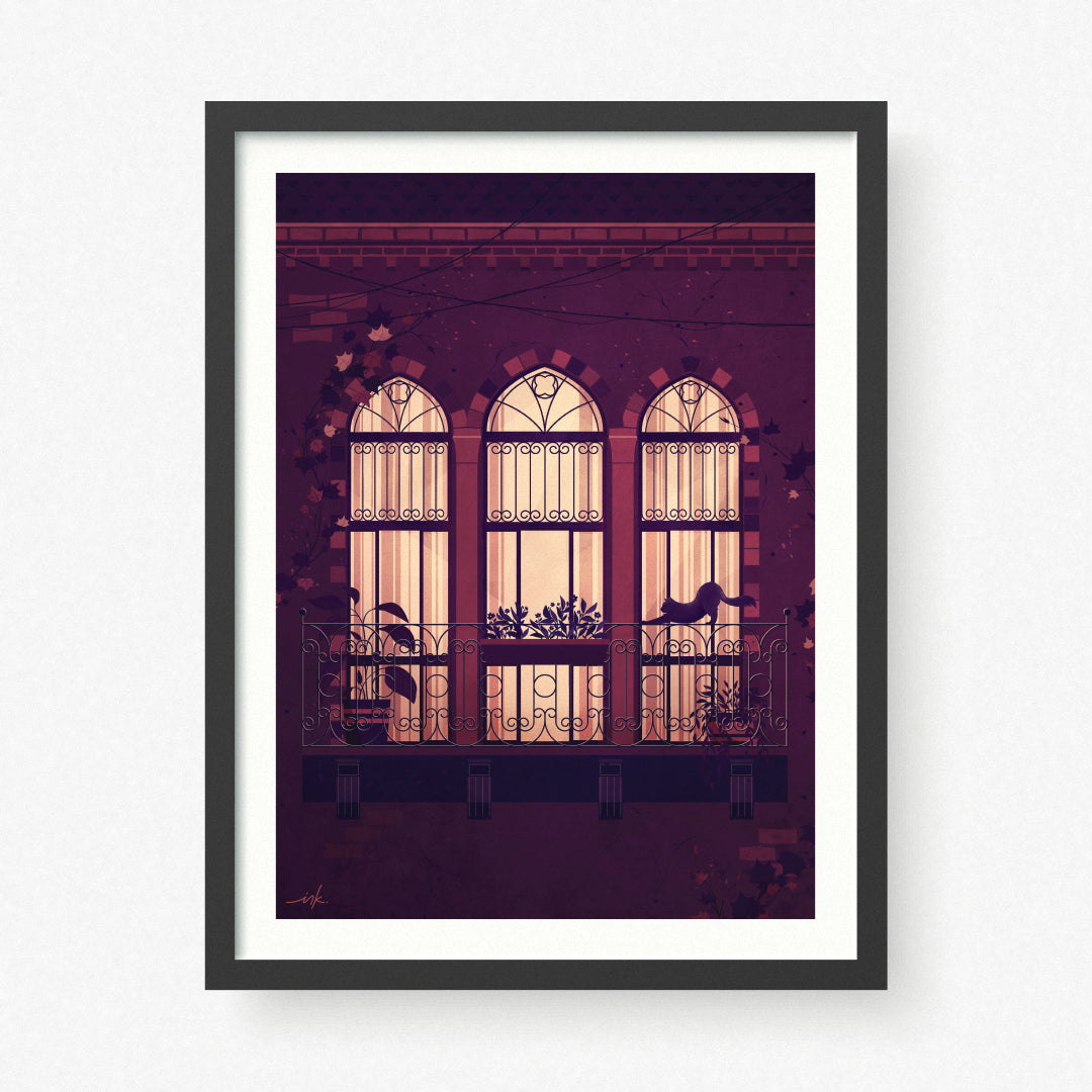 Art Print // Midnight Stroll