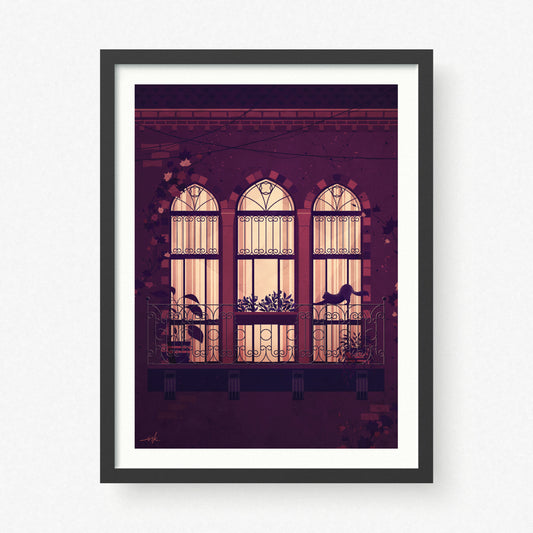 Art Print // Midnight Stroll