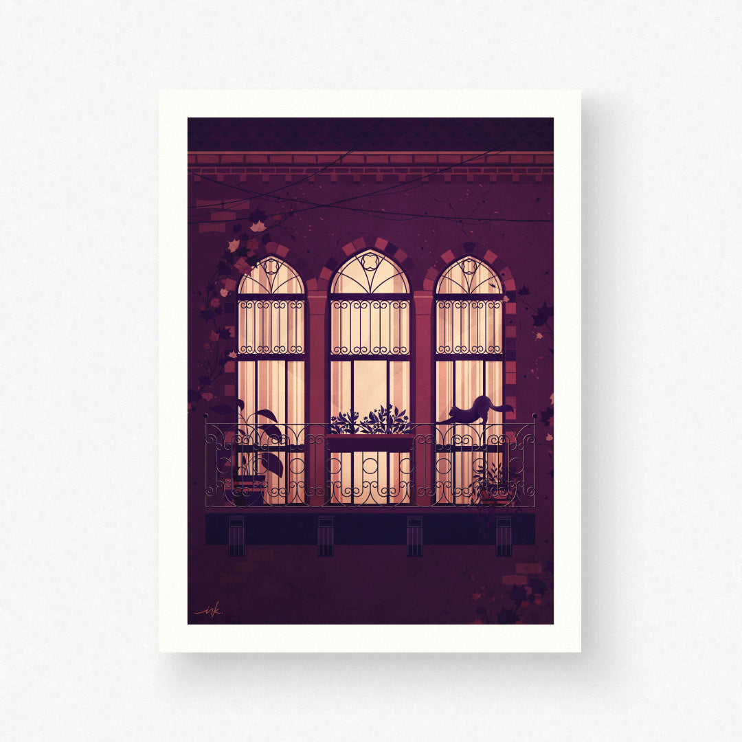 Art Print // Midnight Stroll