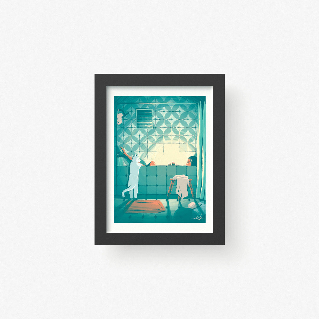 Art Print // Washing the Day Away