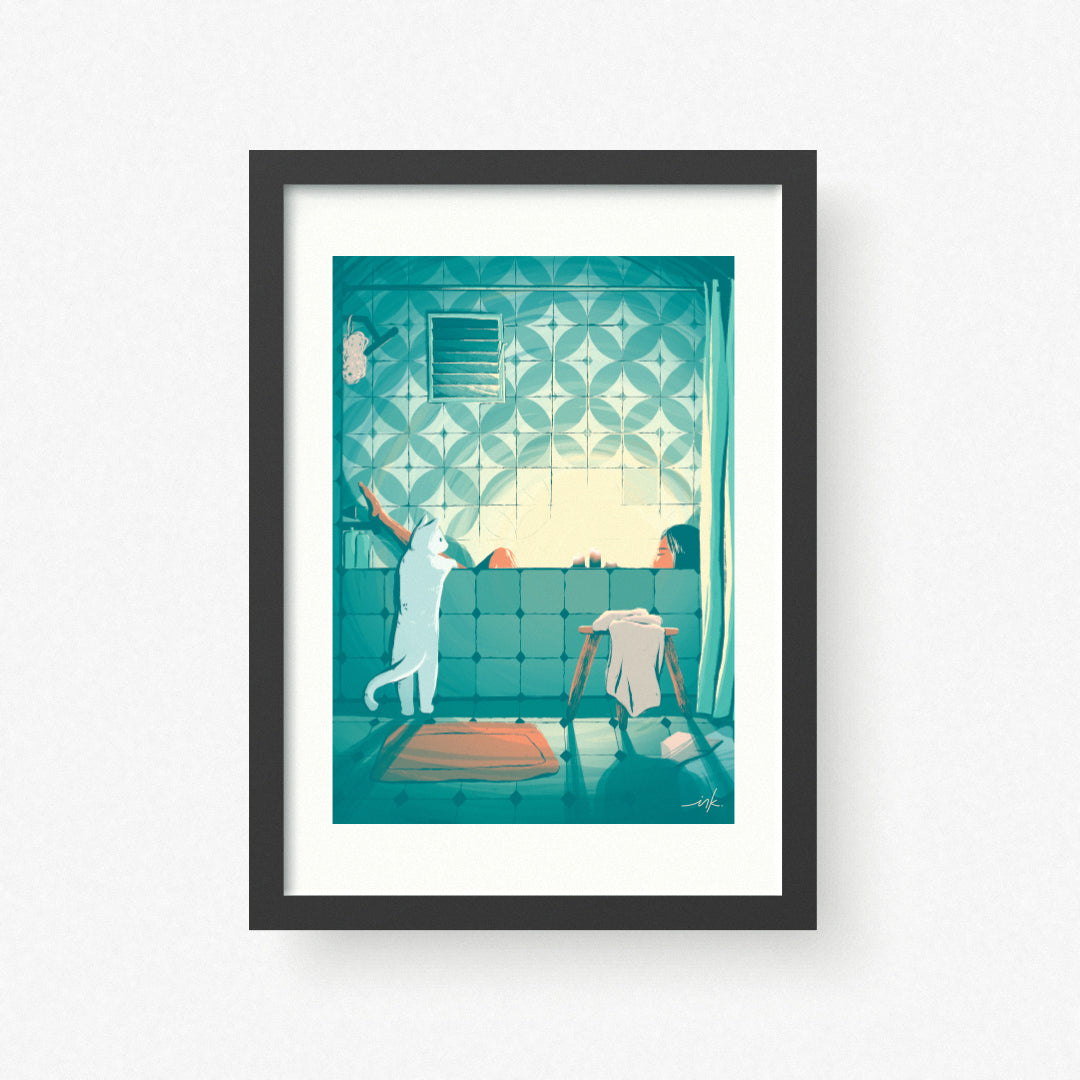 Art Print // Washing the Day Away