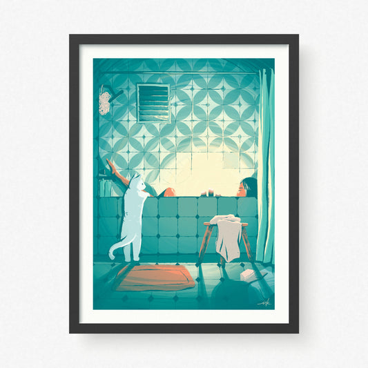 Art Print // Washing the Day Away