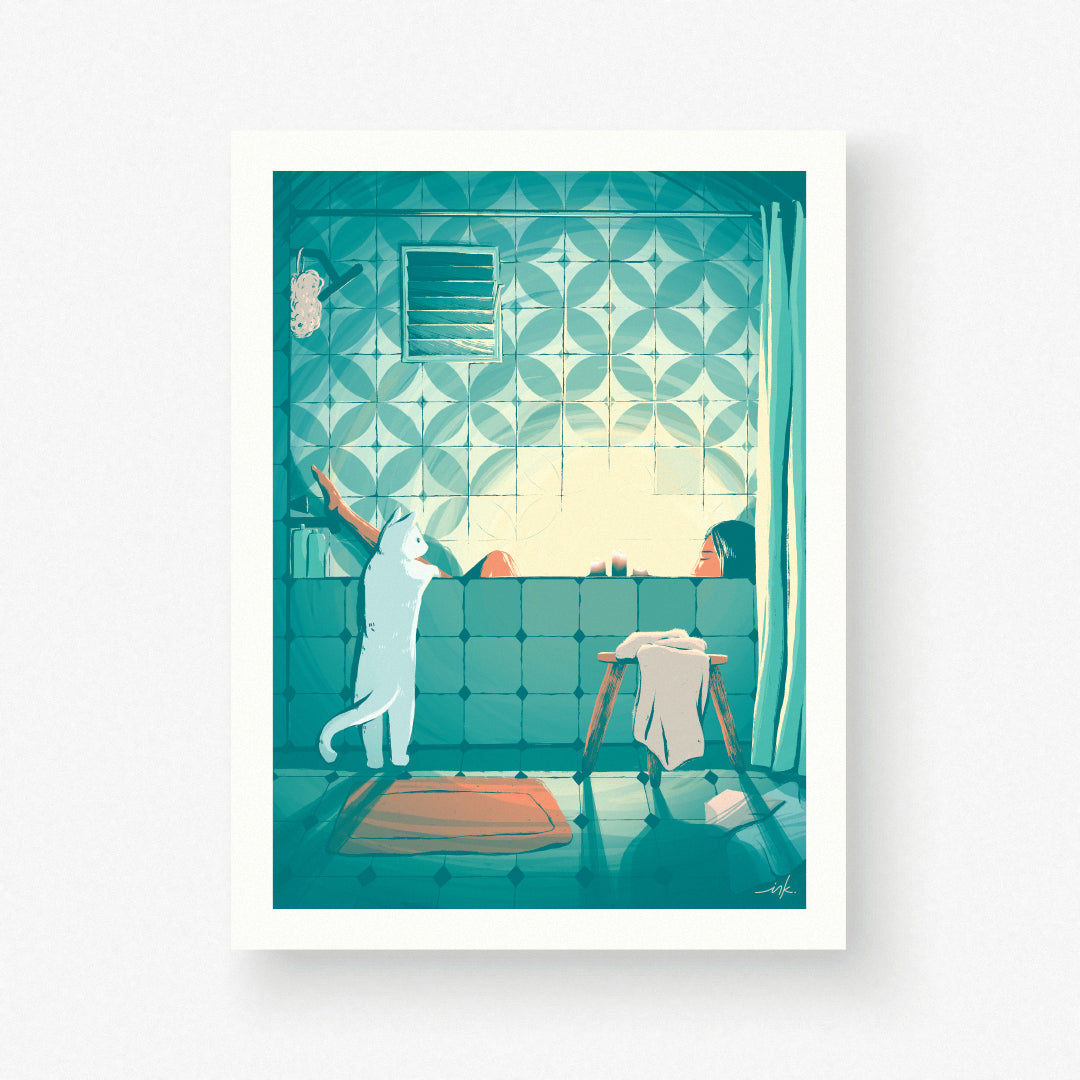 Art Print // Washing the Day Away