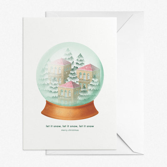 Christmas Greeting Card // Lebanese Snow Globe