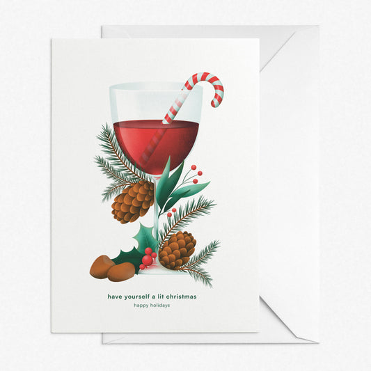 Christmas Greeting Card // Lit Christmas