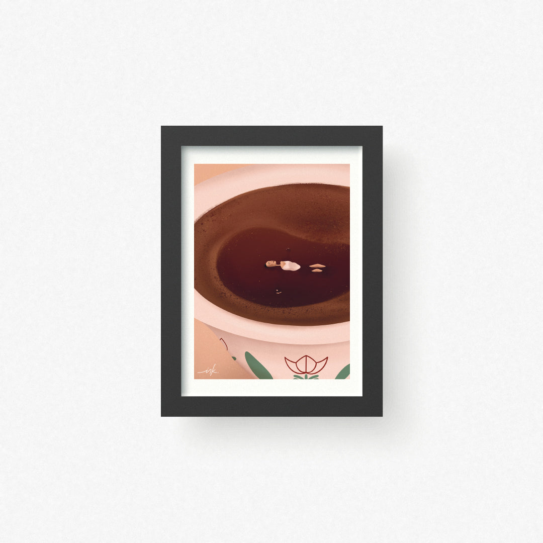 Art Print // Coffee Girl