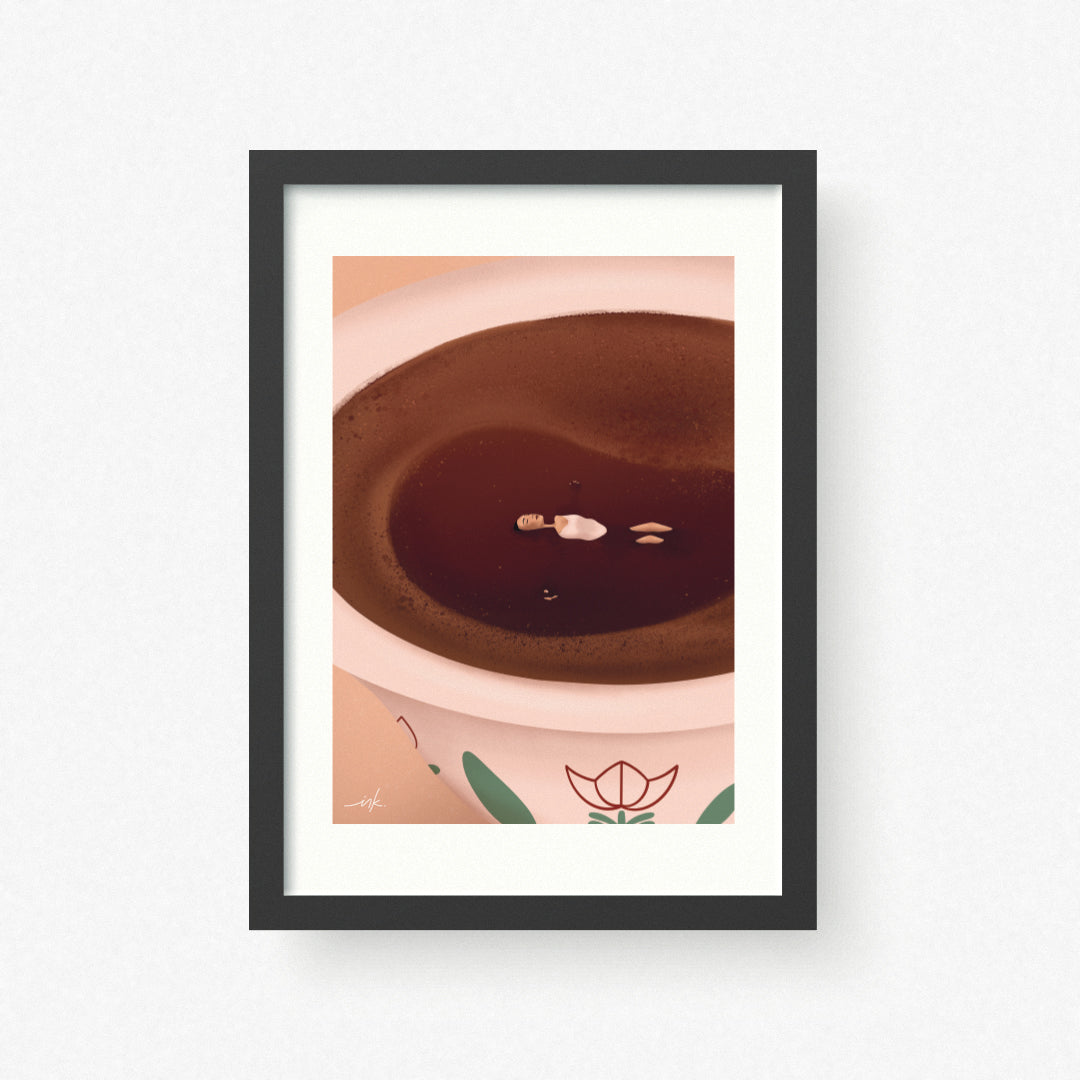 Art Print // Coffee Girl