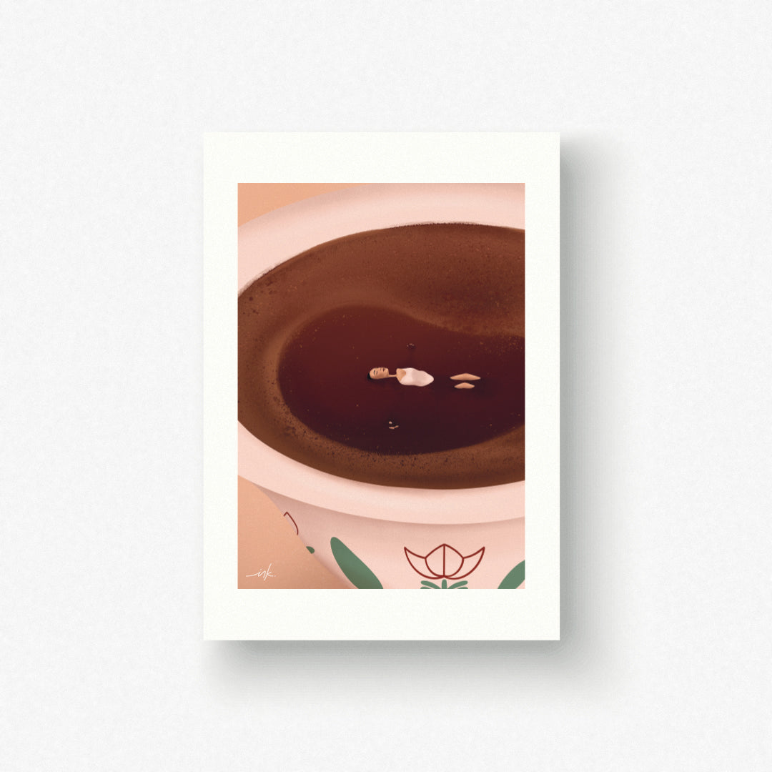Art Print // Coffee Girl