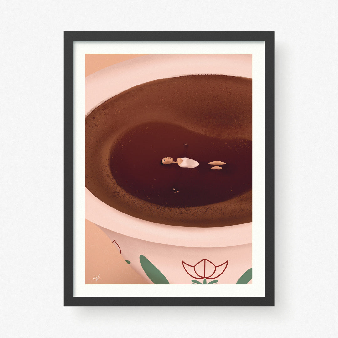 Art Print // Coffee Girl