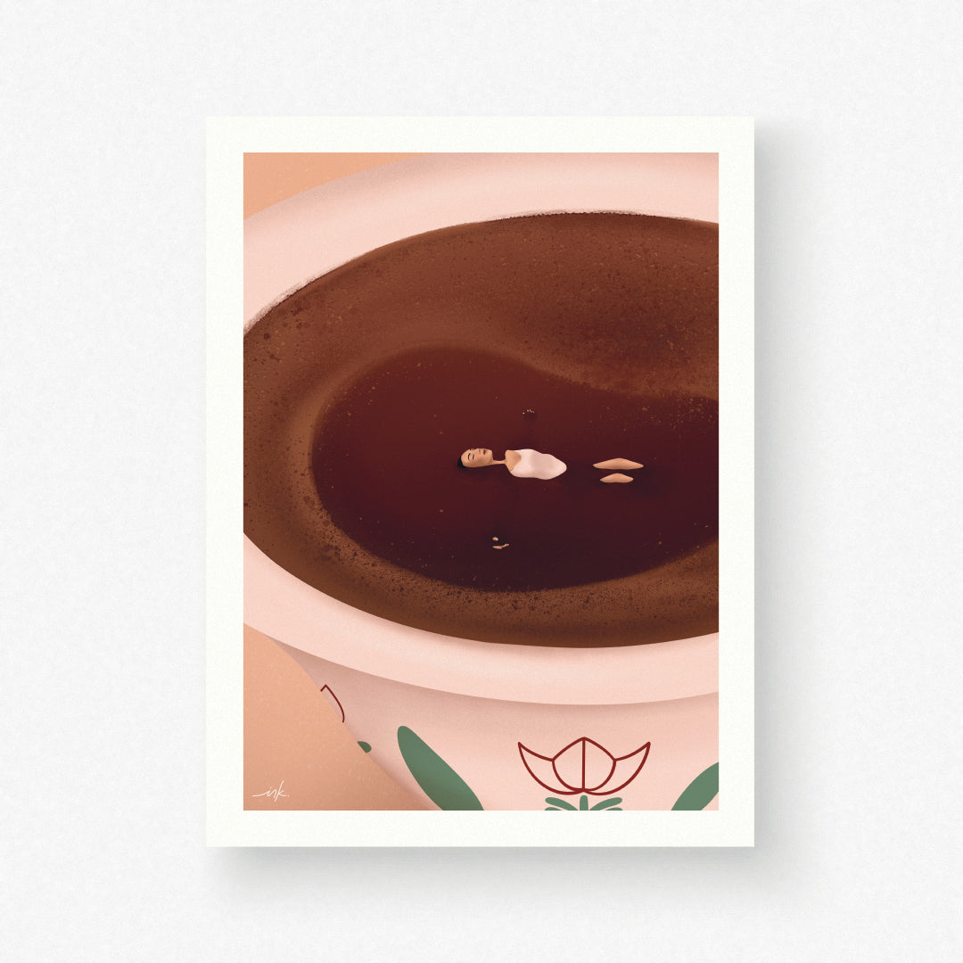 Art Print // Coffee Girl
