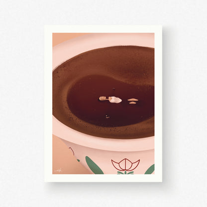 Art Print // Coffee Girl