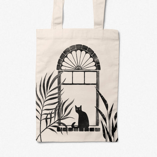 Tote Bag // Cat in the Window